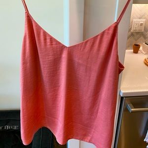 Glassons slinky slim strap tank in petal pink